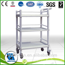 BDT101H Hospital de plástico Three Layers Trolley Cart / Utility Service Cart